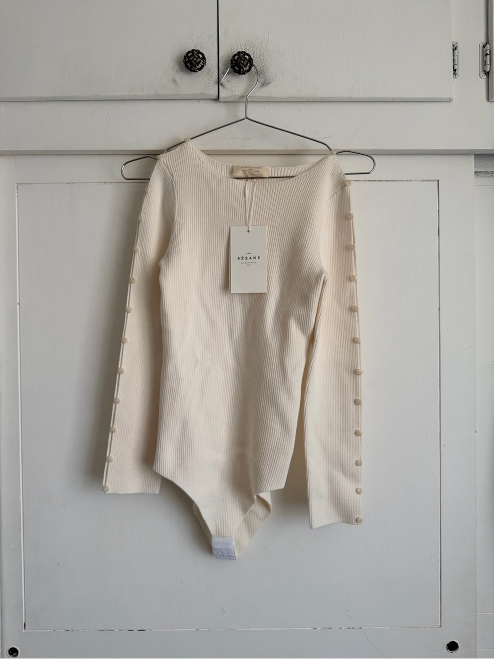 Sezane Grace Bodysuit - Ecru